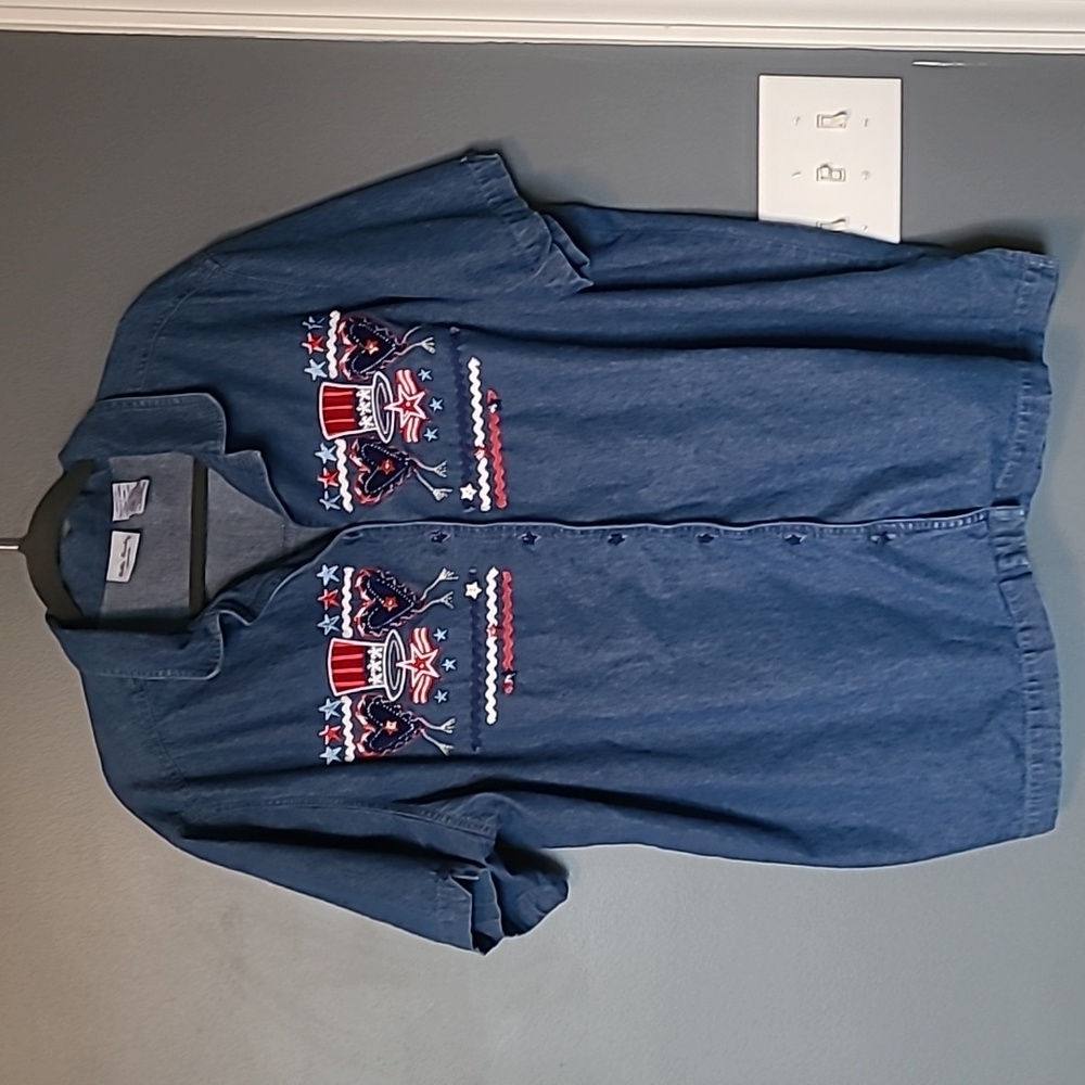 Vintage Bobbi Brooks Americana Denim Shirt